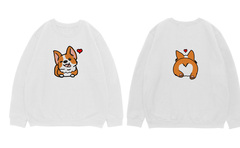 Свитшот двусторонний "Корги - любовь"