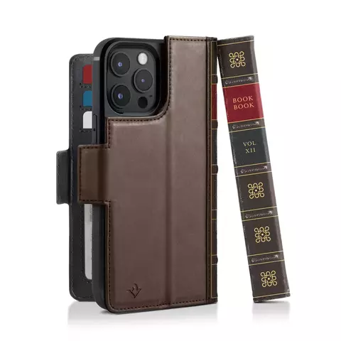 Чехол-книжка Twelve South BookBook Case for 14 Pro Max MagSafe Brown коричневый