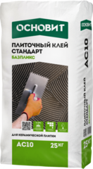 Клей для плитки ОСНОВИТ БАЗПЛИКС АС10 Стандарт 25кг