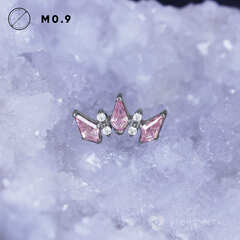 5K Rhombic Pink & Crystal