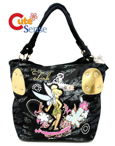 Disney TinkerBell Denim Shoulder Bag Grils Hand Bag Square