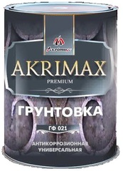 Грунт ГФ-021 «AKRIMAX-РREMIUM» красно-коричневый 1.9кг  (упк-6шт) (300)