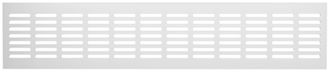 Решетка переточная алюминиевая с покрытием полимерной эмалью 480x100 4810DP Al Белая