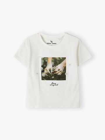 Футболка для девочек LINCOLN & SHARKS 4I4404