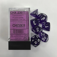 Chessex 7-dice set Purple/White