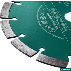 KRAFTOOL LASER-UNIVERSAL 230 мм (22.2 мм, 10х2.8мм), алмазный диск (36680-230)