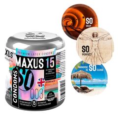 Экстремально тонкие презервативы MAXUS Extreme Thin - 15 шт. - 