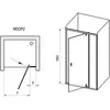 Ravak 03OA0300Z1 NDOP2-100 черный + Transparent