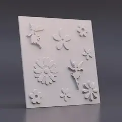 Гипсовая панель Феи