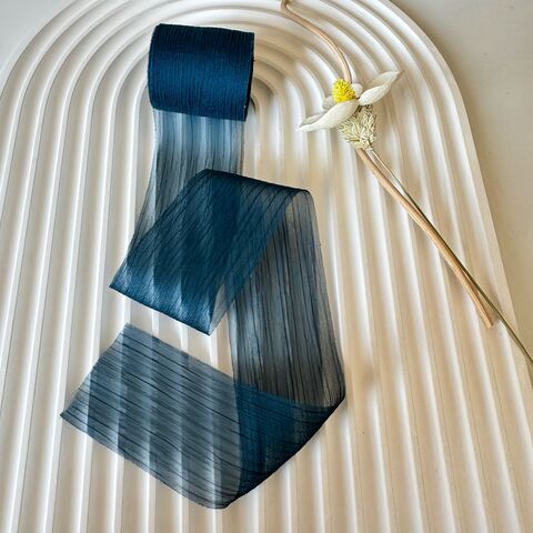 Лента шифон (4,0см*5м), Темно-синий