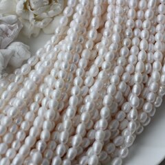 Жемчуг натуральный речной, рис, 7-9 мм, 1 нить, Ж025