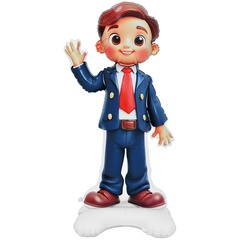 К Фигура на подставке, Школьник, Ученик, 61''/100-150 см, 1 шт. (В упаковке)