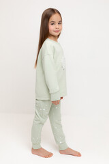 пижама  для девочки  К 1567/морская пена,овечки
