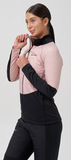 Премиальный костюм для лыж и зимнего бега Nordski Hybrid Pro Warm 2.0 Black/Soft Pink женский