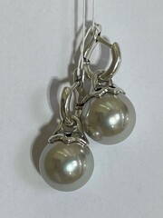 Таити (серьги из серебра)