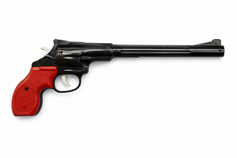 Револьвер под пистоны черный с длинным дулом, размер 33 см