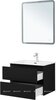 Aquanet 344766 Тумба с раковиной Вега 2.0 70 2 ящ. цв.черный (раковина Flat) (344766)