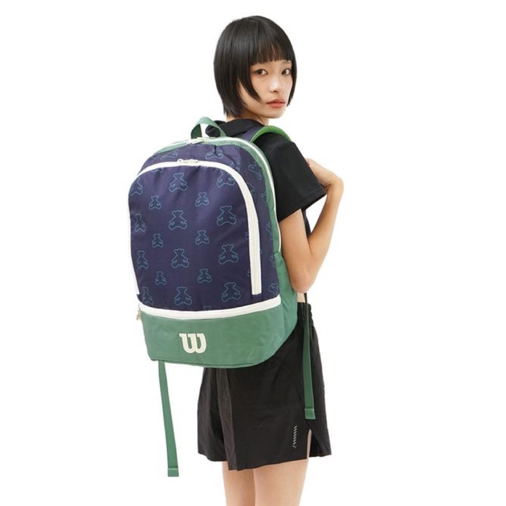 Теннисный рюкзак Wilson BEAR BACKPACK Navy/Green