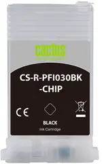Картридж перезаправляемый струйный Cactus CS-R-PFI030BK-CHIP черный (55мл) для Canon imagePROGRAF TA-20/30/TM-240/340 — фото 2