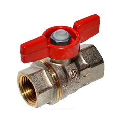 Кран шаровой латунь никель R911 Ду 15 Ру42 ВР полнопроходной бабочка Giacomini R911X023