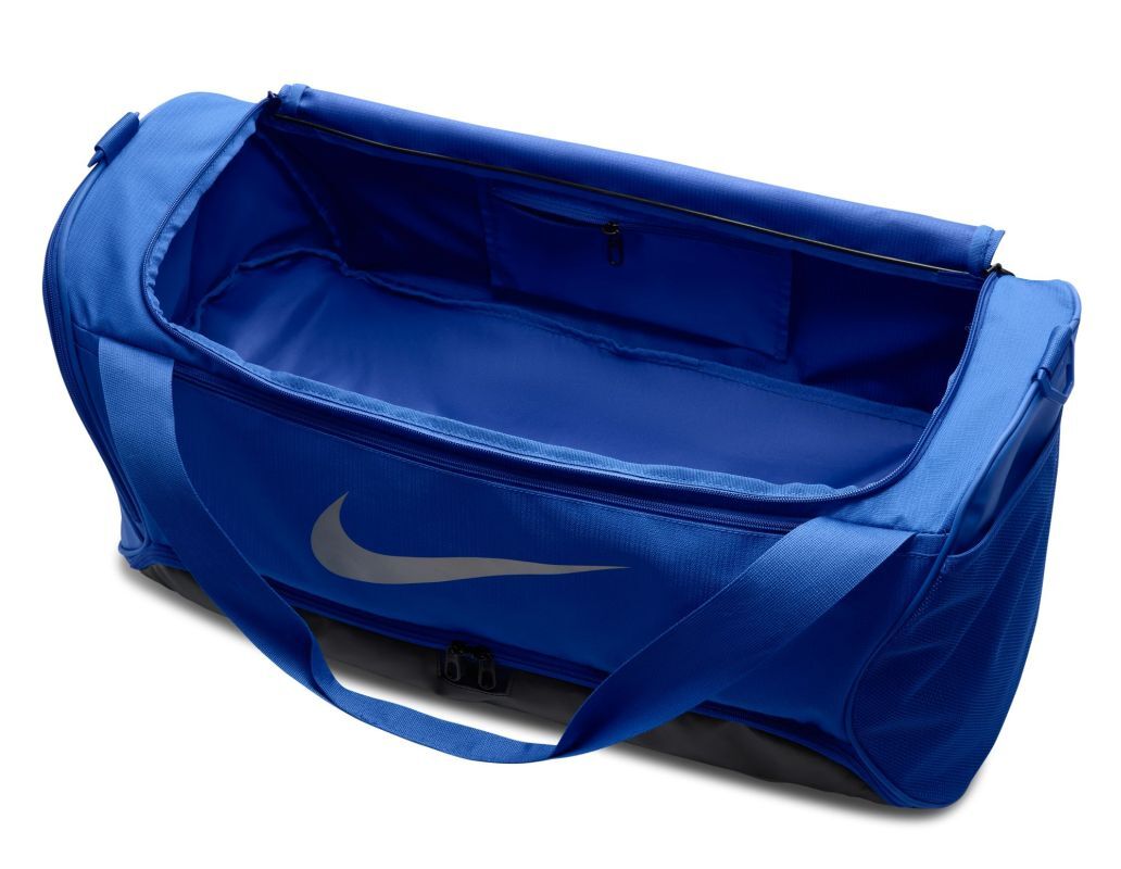 NIKE Brasilia Training Duffel Bag, Game Royal/Black/White, Medium–