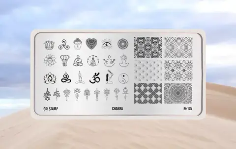Пластина для стемпинга GO STAMP 125 Chakra