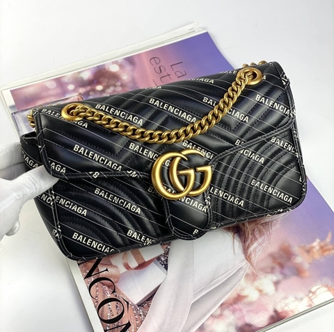 Маленькая сумка Gucci GG Marmont The Hacker Project черный