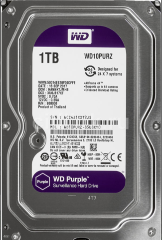 Жесткий диск WD Purple [WD10PURZ] 1 ТБ