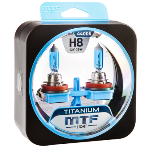 Галогенные автолампы MTF Light серия TITANIUM H8, 12V, 35W