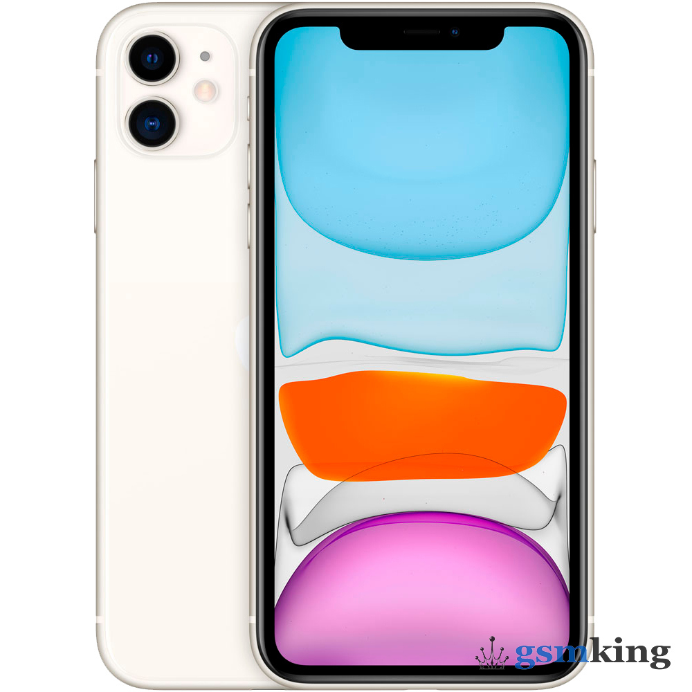 Смартфон Apple iPhone 11 128GB White (Белый) MHDJ3RU/A A2221 (новая  комплектация) - цена 49900.0 ₽.