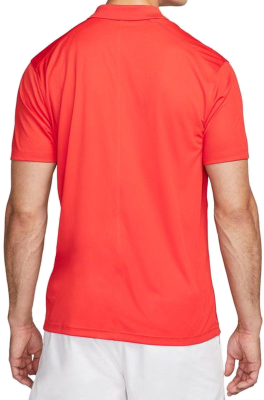 Nike Court Dri Fit Pique Polo habanero red white 6 631 Tennis 24.ru