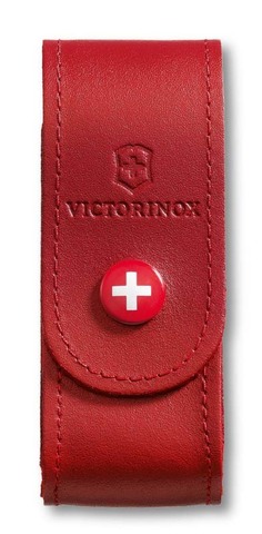Чехол Victorinox 4.0520.1 для складных ножей 84, 85, 91 и 93 мм, толщиной 2-5 рядов | натуральная кожа, красный цвет