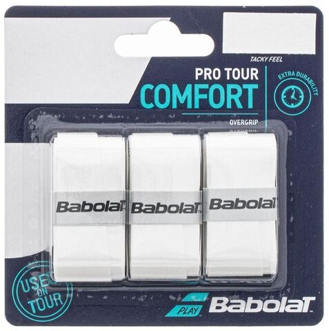 Намотки теннисные Babolat Pro Tour white 3P