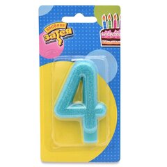 Свеча-цифра "4" Блестящая