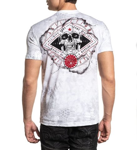 Affliction | Футболка мужская CK UP WIND A20759 спина на модели