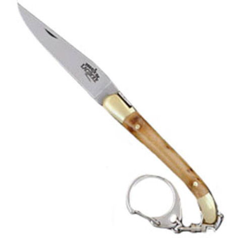 Нож складной 7см Forge de Laguiole 1270 Model рукоятка из эбенового дерева с кольцом для ключей