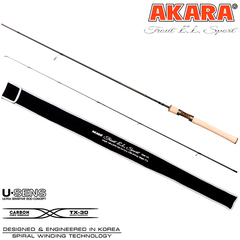 Спиннинг шт. уг. 2 колена Akara Trout E.L Sport UL (0,5-4,5) 1,98 м с разнесенной ручкой