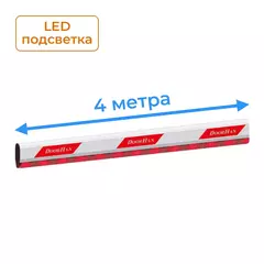 Стрела алюминиевая с LED-подсветкой для шлагбаума DoorHan Barrier 4-х метровая (прямоугольная)