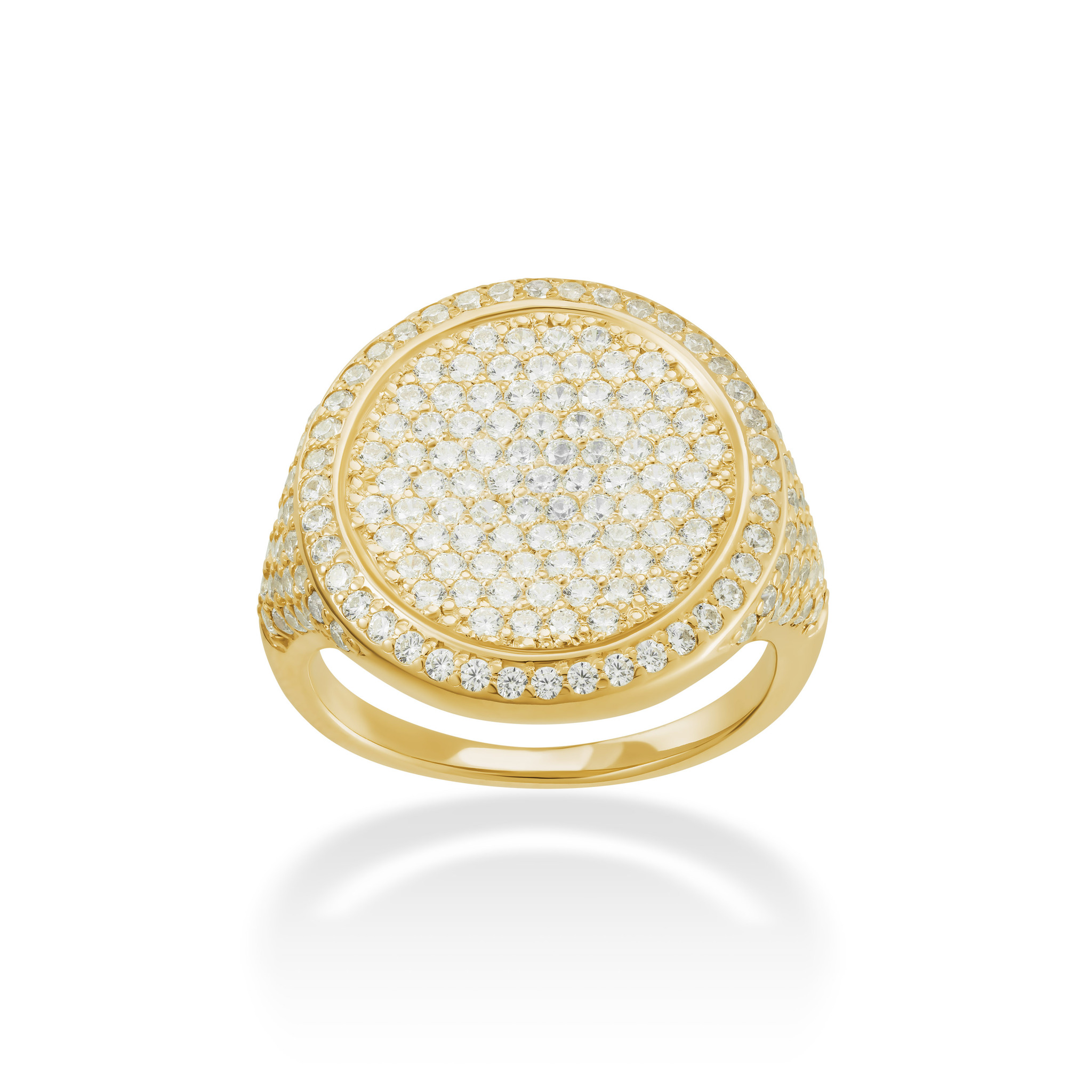 

Кольцо Signet Ring With Zirconites - Gold