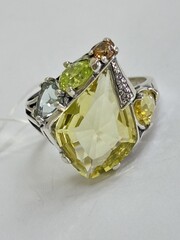 Оригами (кольцо из серебра)