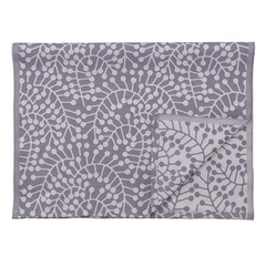 Дорожка из хлопка фиолетово-серого цвета с рисунком Спелая смородина, scandinavian touch, 53х150см