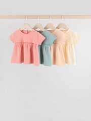 Футболка для малышей Next AA7-513, 3 шт., Розовый, Желтый