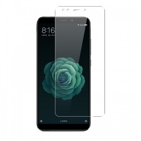 Защитное стекло 2.5D 0,3 мм 9H Premium с отступами от края экрана для Xiaomi Mi 6X (Глянцевое)