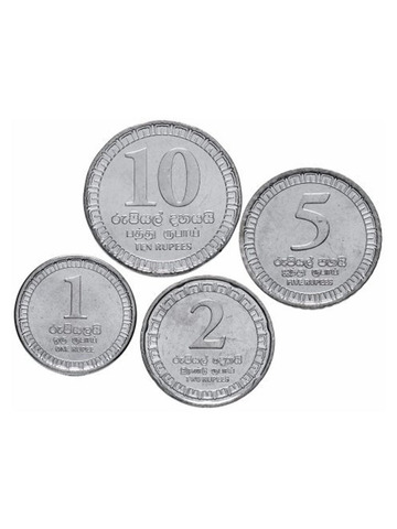 Набор монет Шри-Ланка 4шт.