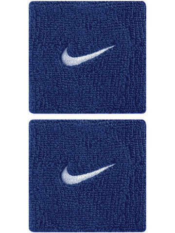Теннисные напульсники Nike Swoosh Wristbands - royal blue/white