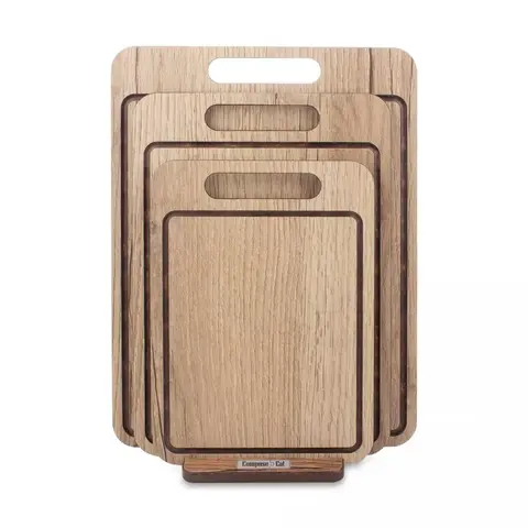 Набор разделочных досок на подставке 3шт ComposeEat Everyday дуб натуральный