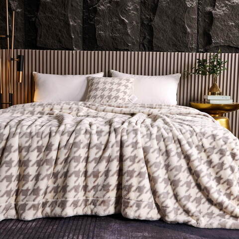 Покрывало 220x240 Sofi De MarkO Эрнесто светло-серое