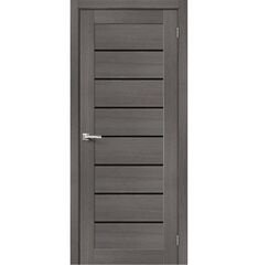 Купить Межкомнатная дверь экошпон Bravo-22 Grey Melinga / Black Star