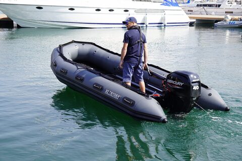 New Thermowelded 2,4m Olive & Grey Inflatable boat.