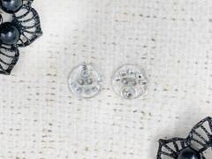 Пуговицы блузочные со стразами, d 1,3 см, 2 прокола